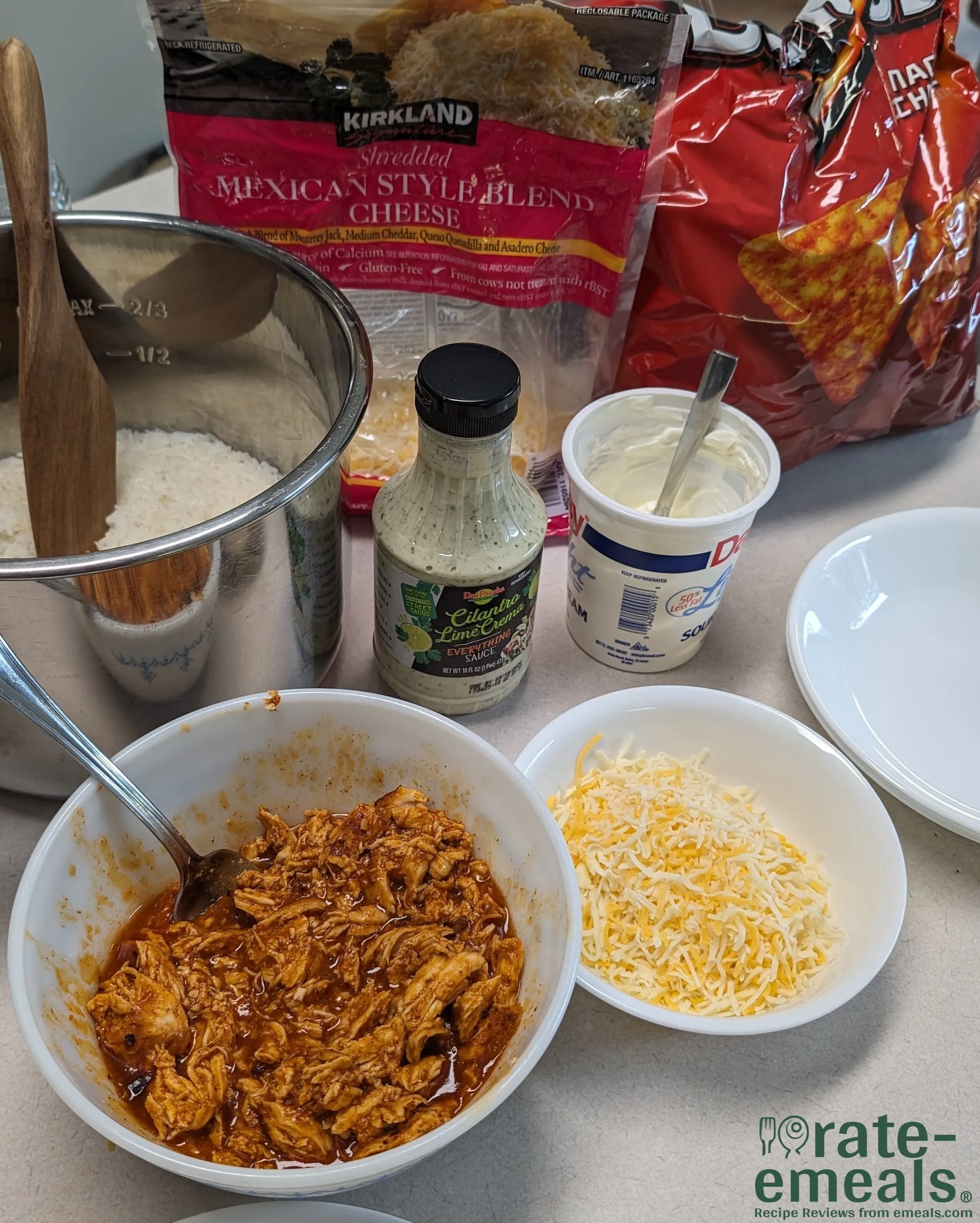 chicken-enchilada-nacho-bowl-all-ingrediants